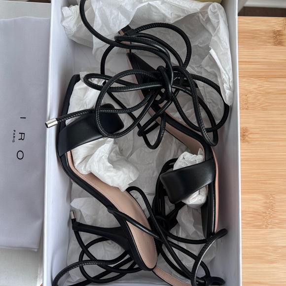 IRO paddy leather heeled sandal - Picture 2 of 5